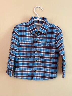 Prodoh Blue Plaid Button-Up Shirt